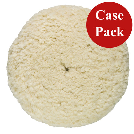 Presta Rotary Wool Buffing Pad- White Heavy Cut *Case of 12*