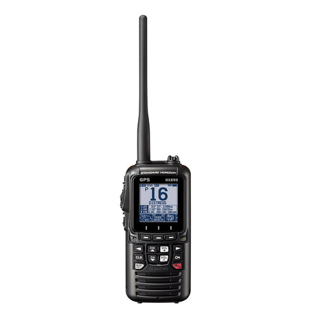 Standard Horizon HX890 Floating 6 Watt Class H DSC Handheld VHF/GPS (Black) handheld vhf radio