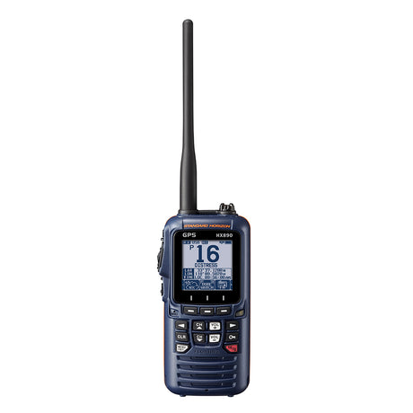 Standard Horizon HX890 Floating 6 Watt Class H DSC Handheld VHF/GPS (Navy Blue) handheld vhf radio