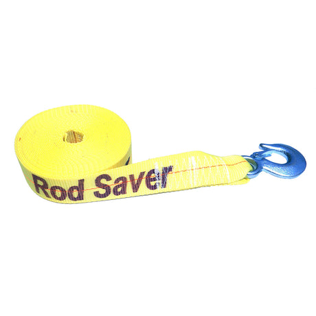 Rod Saver Heavy Duty Winch Strap Replacement Yellow boat trailer winch strap