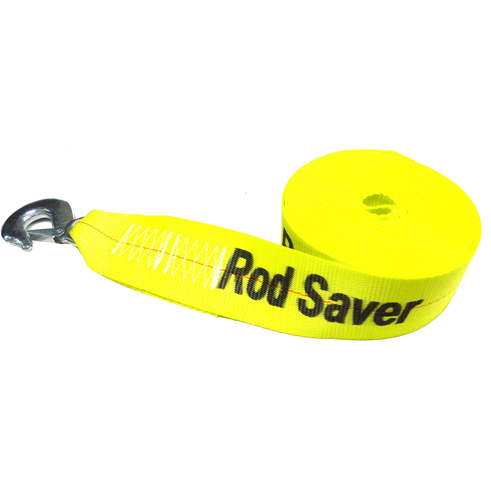 Rod Saver Heavy Duty Winch Strap Replacement Yellow boat trailer winch strap