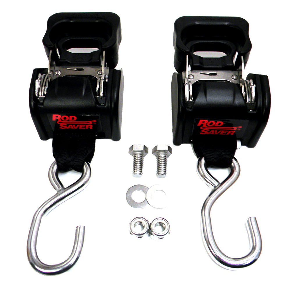 Rod Saver Stainless Steel Retractable Transom Tie-Down (40" -Pair)