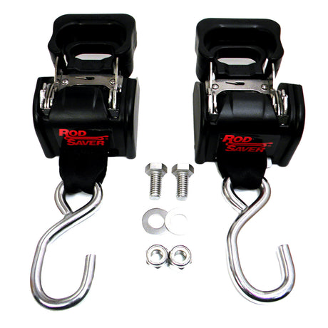 Rod Saver Stainless Steel Retractable Transom Tie-Down (40" -Pair)