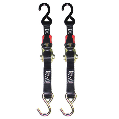 Rod Saver Rubber Ratchet Tie-Down (1"x 6 -Pair)