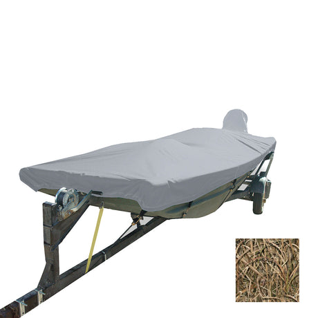 Carver Performance Poly-Guard Styled-to-Fit Boat Cover f/16.5 Open Jon Boats - Shadow Grass (74203C-SG)