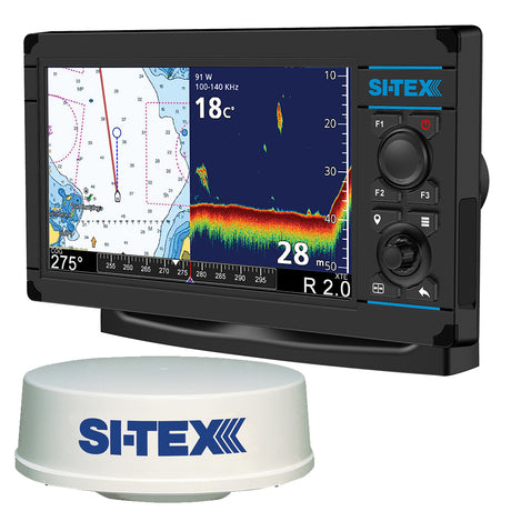 SI-TEX NavPro 900F w/MDS-12 WiFi 24" Hi-Res Digital RAdome Radar (15M Cable) boat radar system