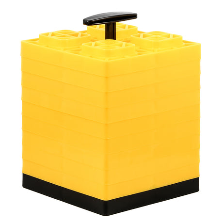 Camco FasTen Leveling Blocks w/T-Handle (2x2 -Yellow 10-Pack)