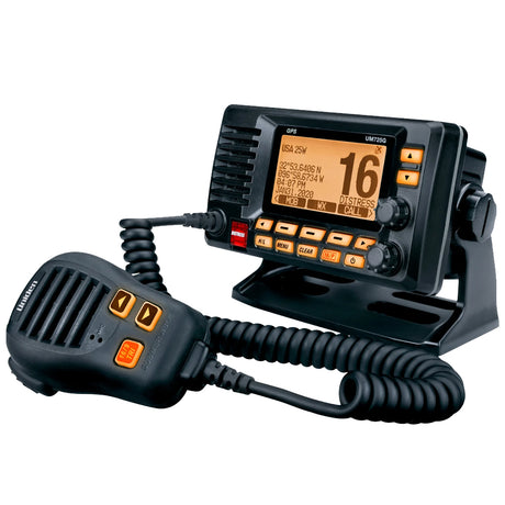 Uniden UM725 Fixed Mount Marine VHF Radio (Black)