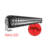 Black Oak Curved Double Row Combo Red Predator Hunting 30" Light Bar - Black [30CR-D3OS]