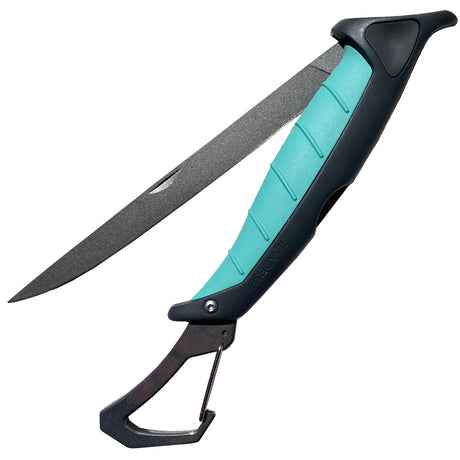 Toadfish Stowaway Folding Fillet Knife w/Built-In Carabiner (7")