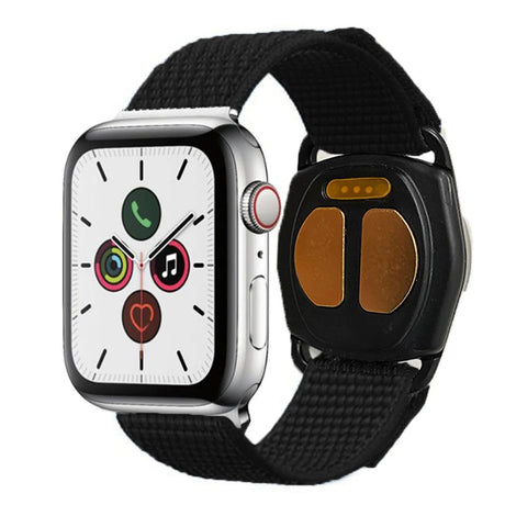 Reliefband Black Apple Smart Watch Band - Regular [SPTB-APLR]