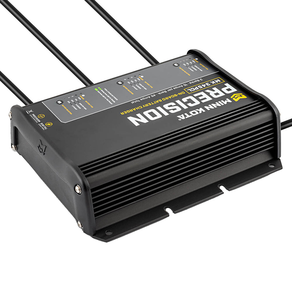 Minn Kota On-Board Precision Charger MK-345 PCL LI Optimized Charger (3 Bank x 15 AMP)
